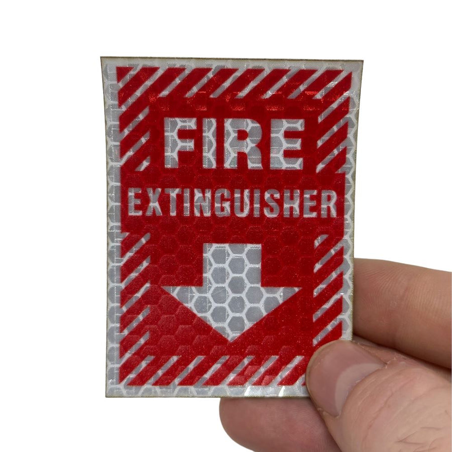 Fire Extinguisher - Hi Vis Sticker HiViz sticker PatchPanel