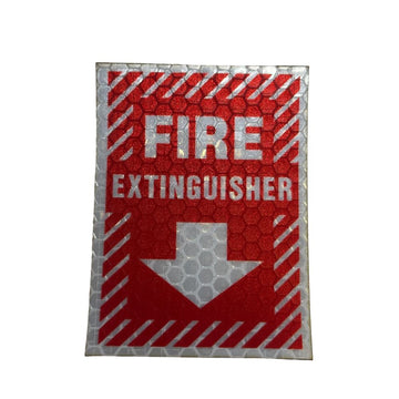 Fire Extinguisher - Hi Vis Sticker HiViz sticker PatchPanel