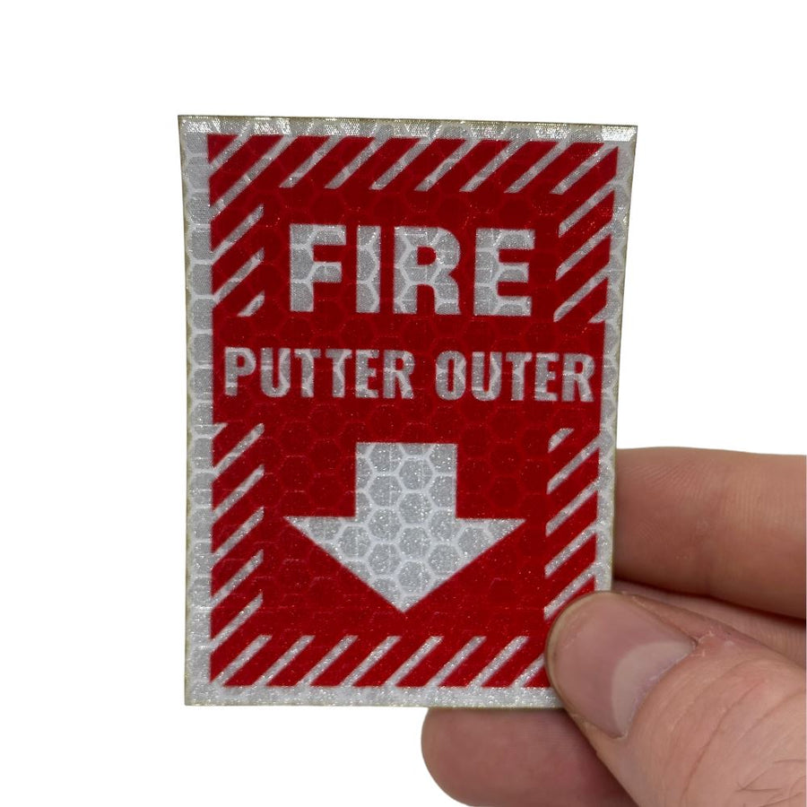Fire Putter Outer - HiVis Sticker HiViz Sticker PatchPanel