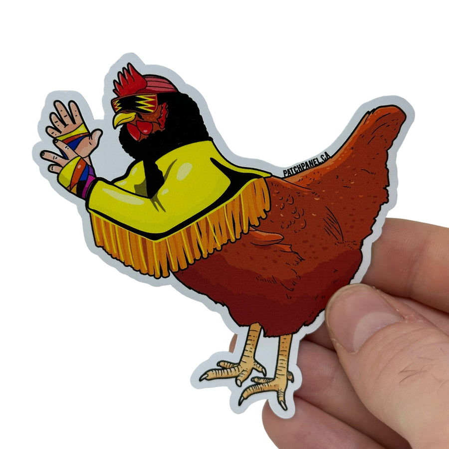 Macho Chicken Randy Savage - Sticker Sticker PatchPanel