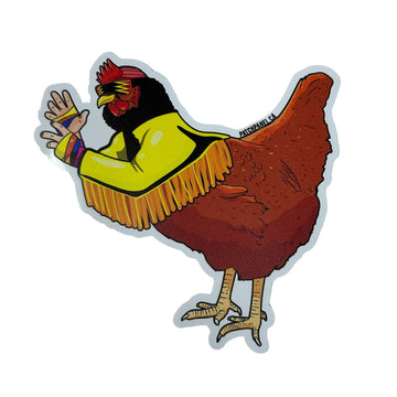 Macho Chicken Randy Savage - Sticker Sticker PatchPanel