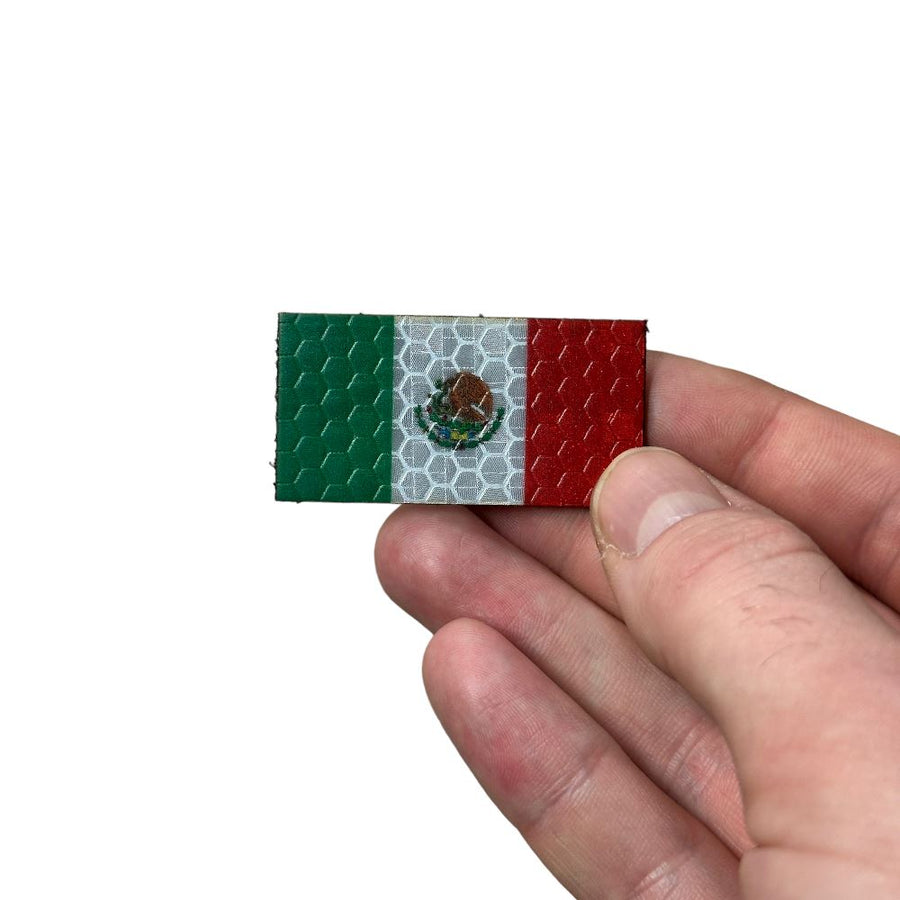 Micro Mexico Flag - Hi Vis HiViz Patch PatchPanel