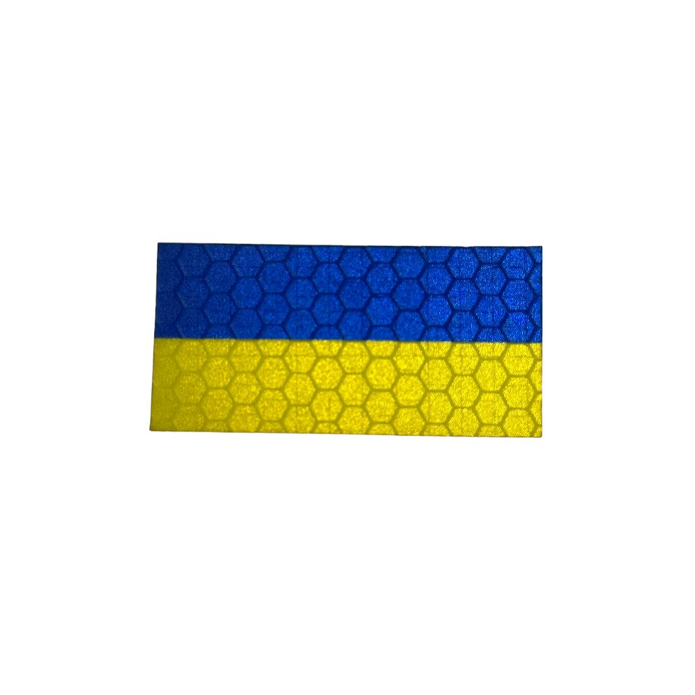 Micro Ukrainian Flag - Hi Vis Sticker – PatchPanel