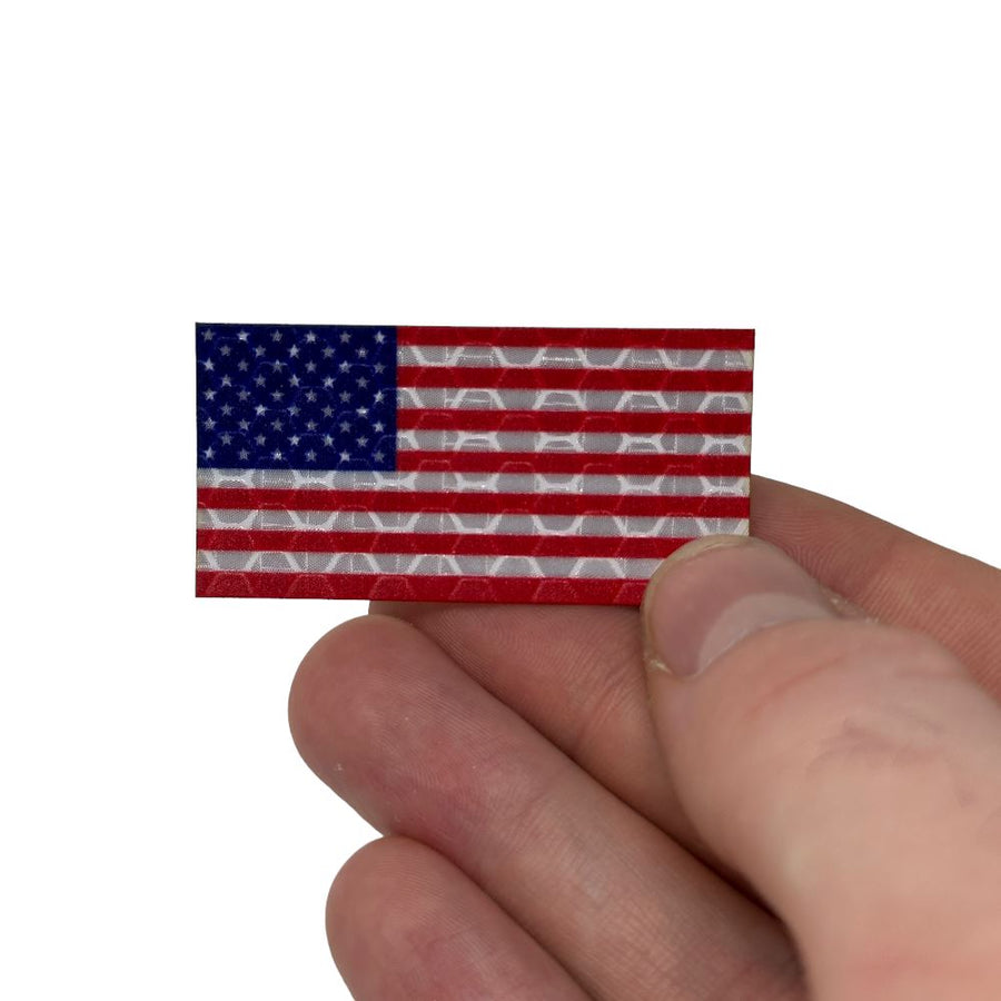 Micro US Flag - Hi Vis Sticker HiViz Sticker PatchPanel