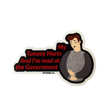 My Tummy Hurts - Sticker Sticker PatchPanel