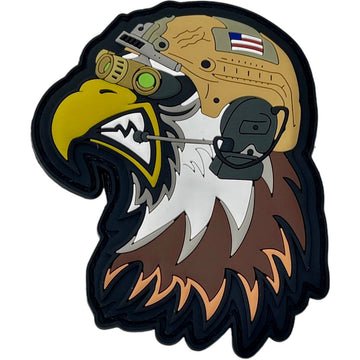 Patriot Pets - Terry the Tactical Eagle Patch + Sticker PVC Patch PatchPanel