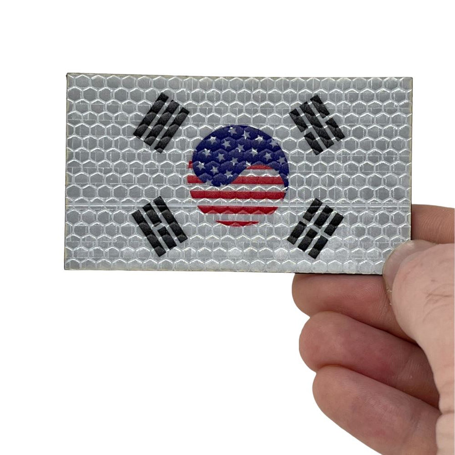 US / South Korean Flag - Hi Vis HiViz Patch PatchPanel