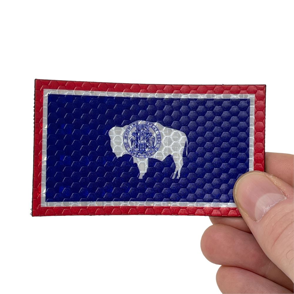  Wyoming State Flag Embroidered Patch Velcro®-Brand