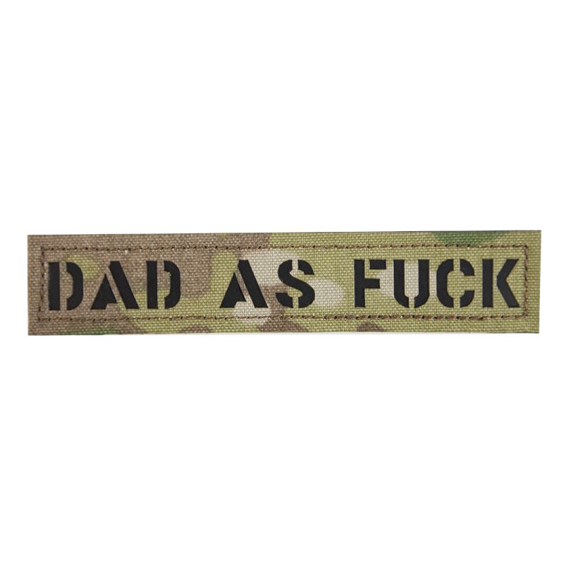 * As Fuck Name Tape Laser Cut Patch PatchPanel