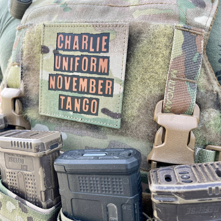 Charlie Uniform November Tango - Limited Edition Laser Cut Patch PatchPanel