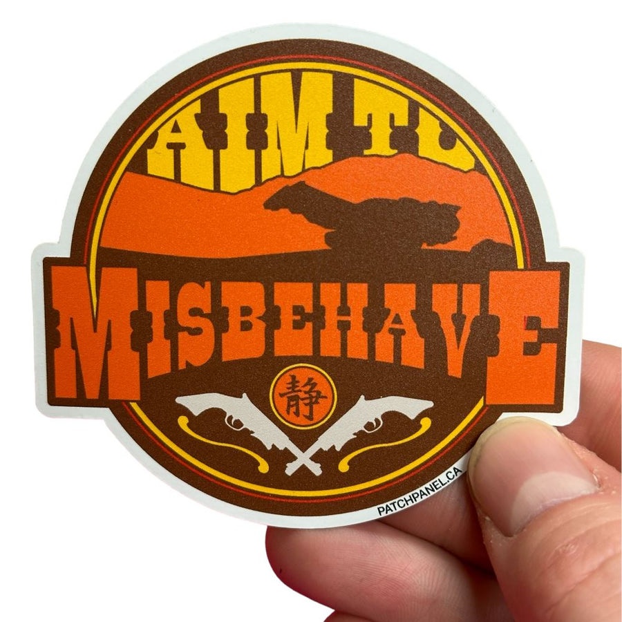 AIM TO MISBEHAVE - STICKER Sticker PatchPanel