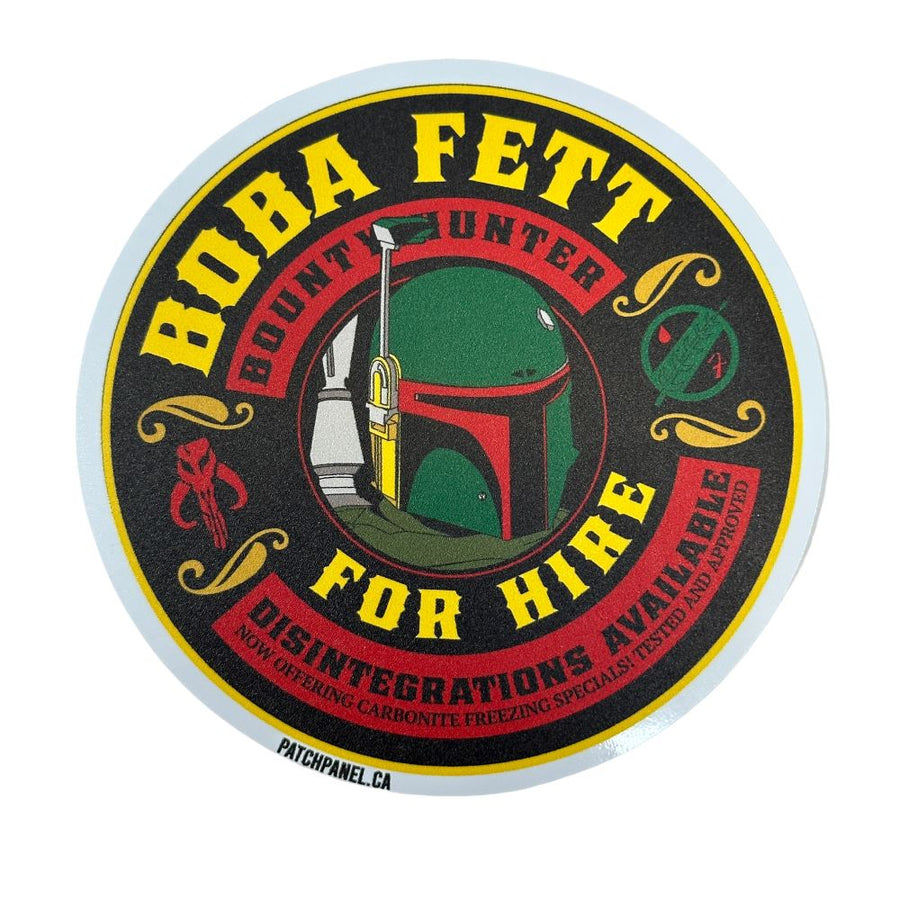 Bounty Hunter for Hire - Sticker Sticker PatchPanel