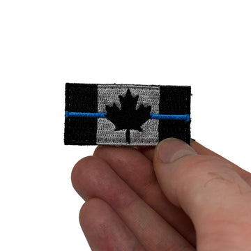 Canada Blue Line Flag Embroidered Patch PatchPanel