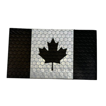 Canada Flag - Black and Grey - Hi Vis HiViz Patch PatchPanel