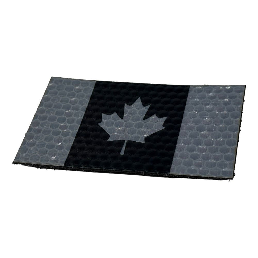 Canada Flag - Black and Grey - Hi Vis HiViz Patch PatchPanel
