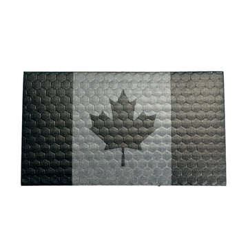 Canada Flag - Black and Grey - Hi Vis HiViz Patch PatchPanel