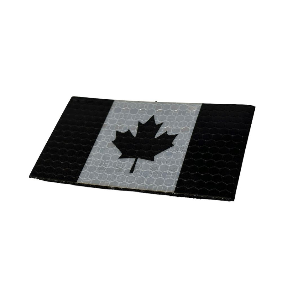 Canada Flag - Black and White - Hi Vis HiViz Patch PatchPanel