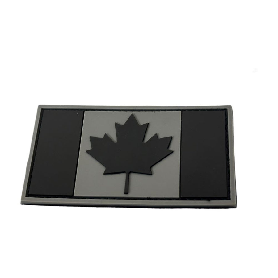 Canada Flag: Black/Grey PatchPanel