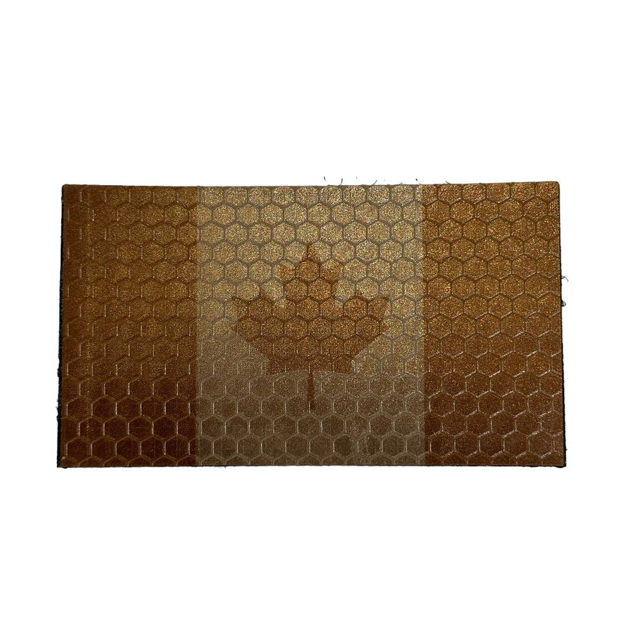 Canada Flag - Tan and Brown - Hi Vis HiViz Patch PatchPanel