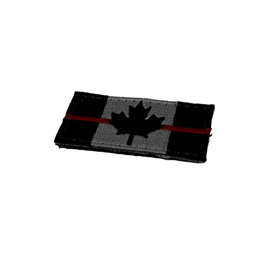 Canada Red Line Flag Embroidered Patch PatchPanel