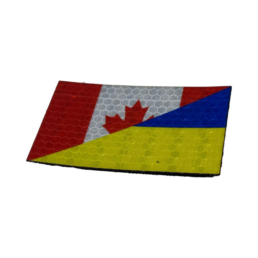 Canada / Ukraine Flag - Hi Vis HiViz Patch PatchPanel