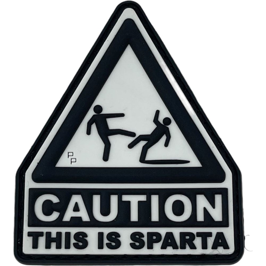 Caution: This is Sparta Patch + Sticker PVC Patch PatchPanel