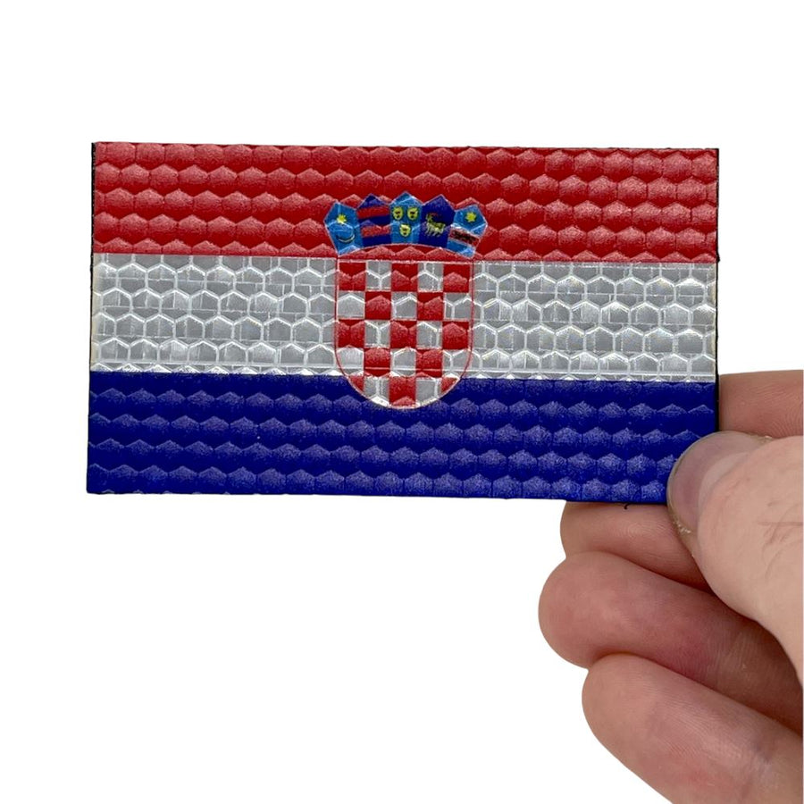 Croatia Flag - Hi Vis HiViz Patch PatchPanel