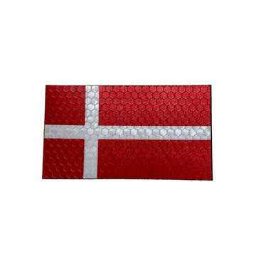 Denmark Flag - Hi Vis HiViz Patch PatchPanel