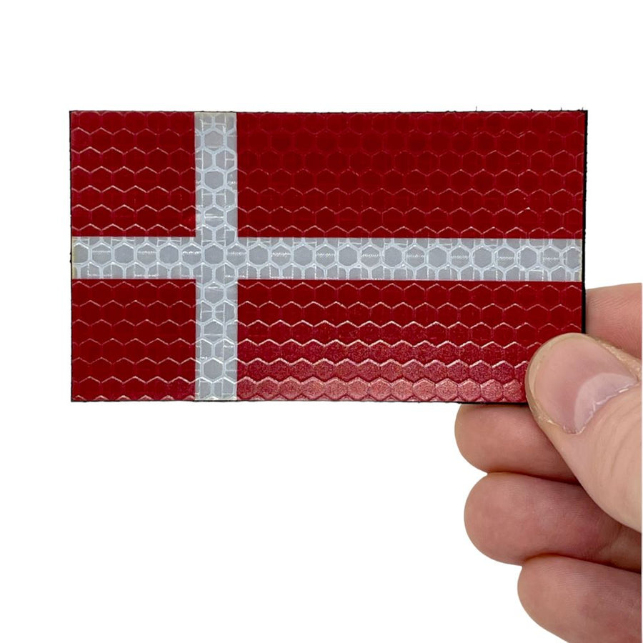 Denmark Flag - Hi Vis HiViz Patch PatchPanel