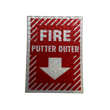 Fire Putter Outer - HiVis Sticker HiViz Sticker PatchPanel
