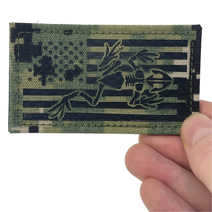 Frogman US Flag Laser Cut Patch PatchPanel