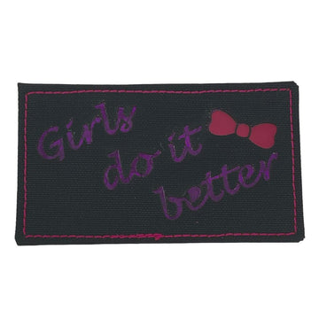 Girls Do It Better Laser Cut Patch PatchPanel