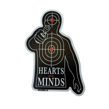 HEARTS AND MINDS - STICKER Sticker PatchPanel