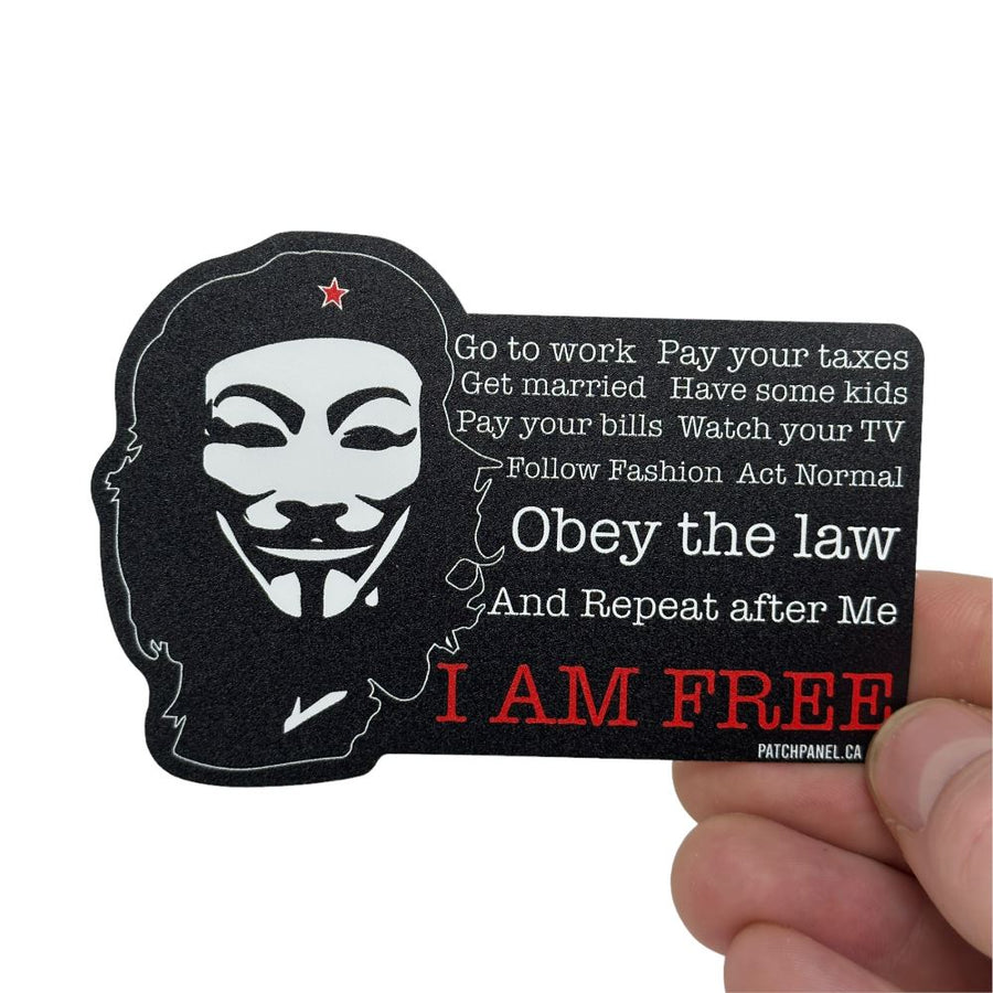 I AM FREE - Sticker Sticker PatchPanel