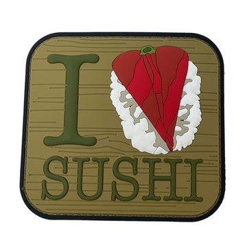 I Love Sushi Patch + Sticker PVC Patch PatchPanel