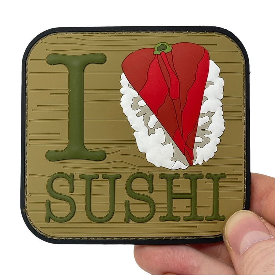 I Love Sushi Patch + Sticker PVC Patch PatchPanel