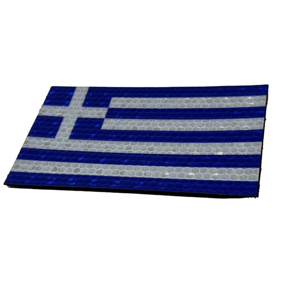 Jumbo Greece Flag - Hi Vis HiViz Patch PatchPanel