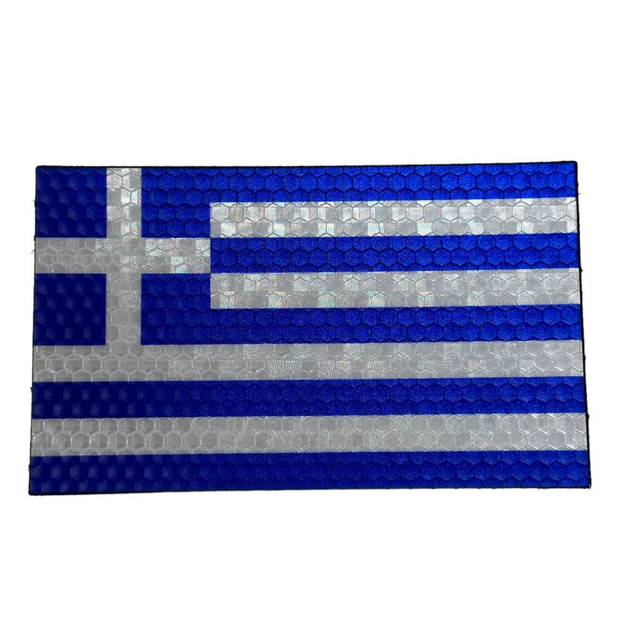 Jumbo Greece Flag - Hi Vis HiViz Patch PatchPanel