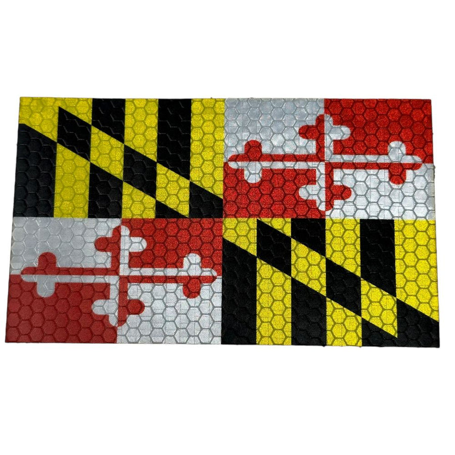 Jumbo Maryland Flag - Hi Vis HiViz Patch PatchPanel