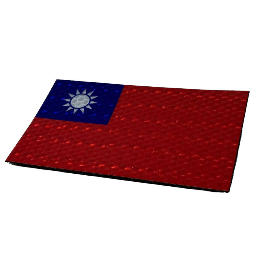 Jumbo Taiwan Flag - Hi Vis - Full Colour IR HiViz Patch PatchPanel