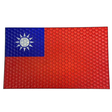 Jumbo Taiwan Flag - Hi Vis - Full Colour IR HiViz Patch PatchPanel
