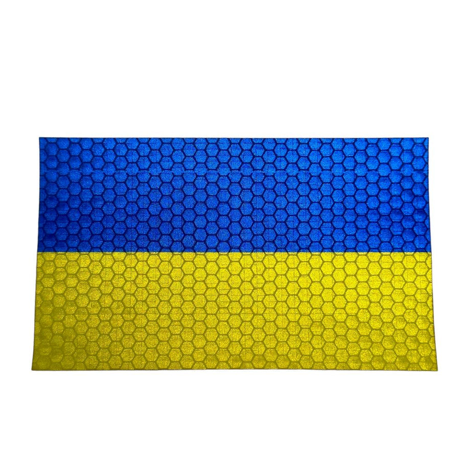 Jumbo Ukrainian Flag - Hi Vis HiViz Patch PatchPanel