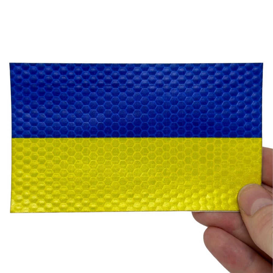 Jumbo Ukrainian Flag - Hi Vis HiViz Patch PatchPanel