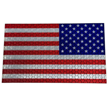 Jumbo United States Flag - Reverse - Hi Vis - Full Colour IR HiViz Patch PatchPanel