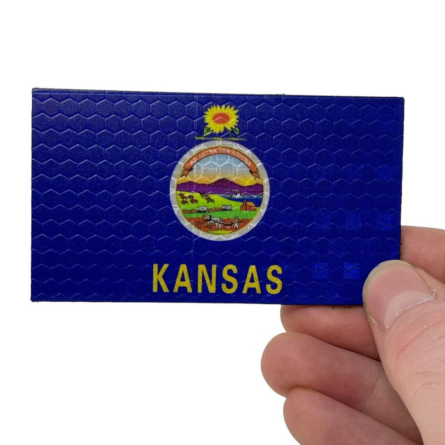 Kansas Flag - Hi Vis HiViz Patch PatchPanel