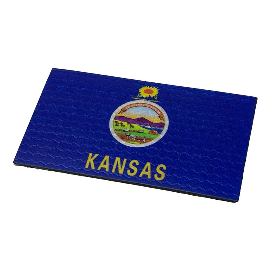 Kansas Flag - Hi Vis HiViz Patch PatchPanel