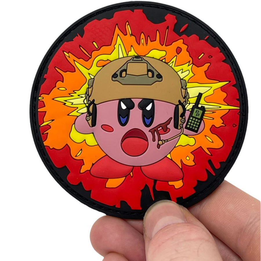 Kirby's Pissed Patch + Sticker PVC Patch PatchPanel