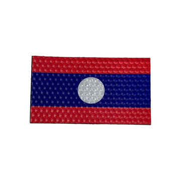 Laos Flag - Hi Vis HiViz Patch PatchPanel