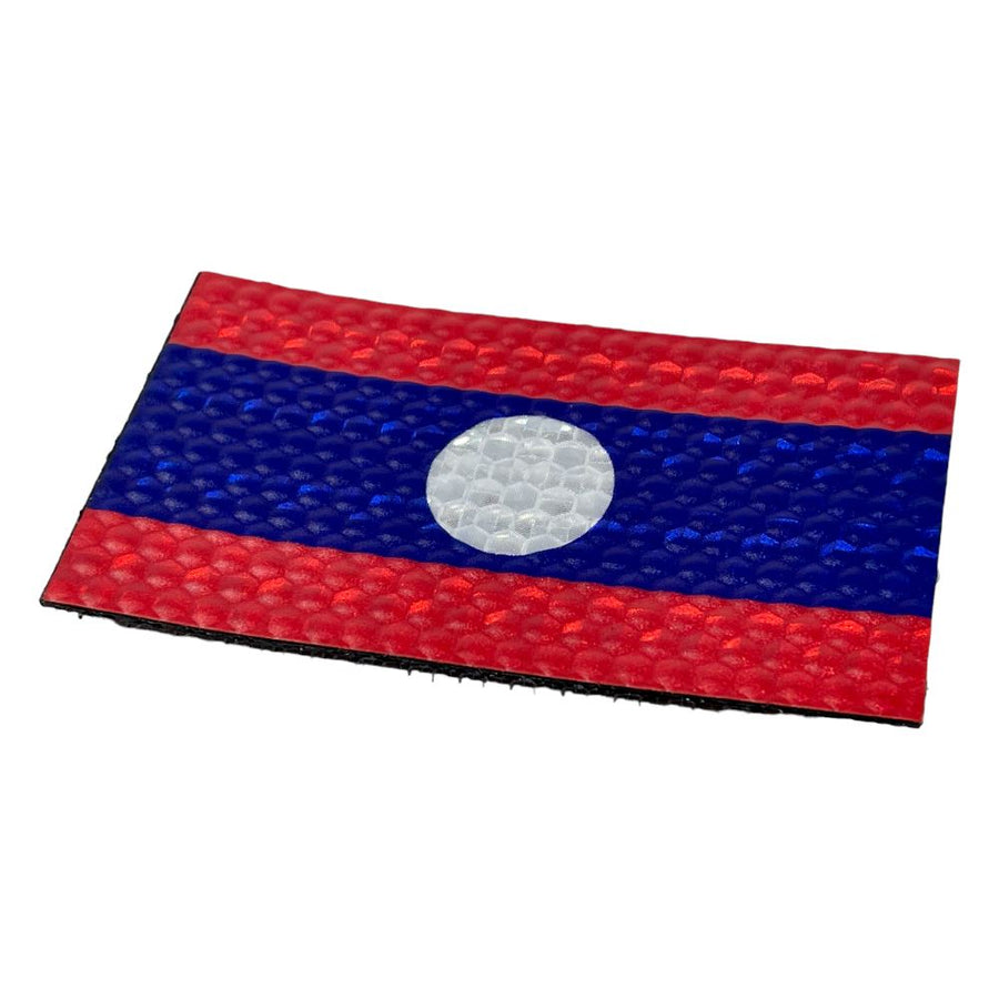 Laos Flag - Hi Vis HiViz Patch PatchPanel