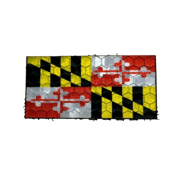 Micro Maryland Flag - Hi Vis HiViz Patch PatchPanel